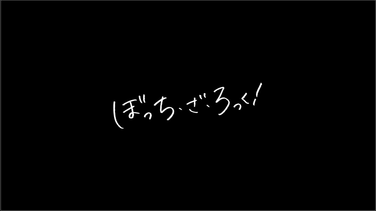 Bocchi The Rock Anime Title Card